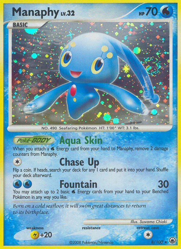 Manaphy | Majestic Dawn | Diamond & Pearl | 8/100 | New Mint | Rare Holo