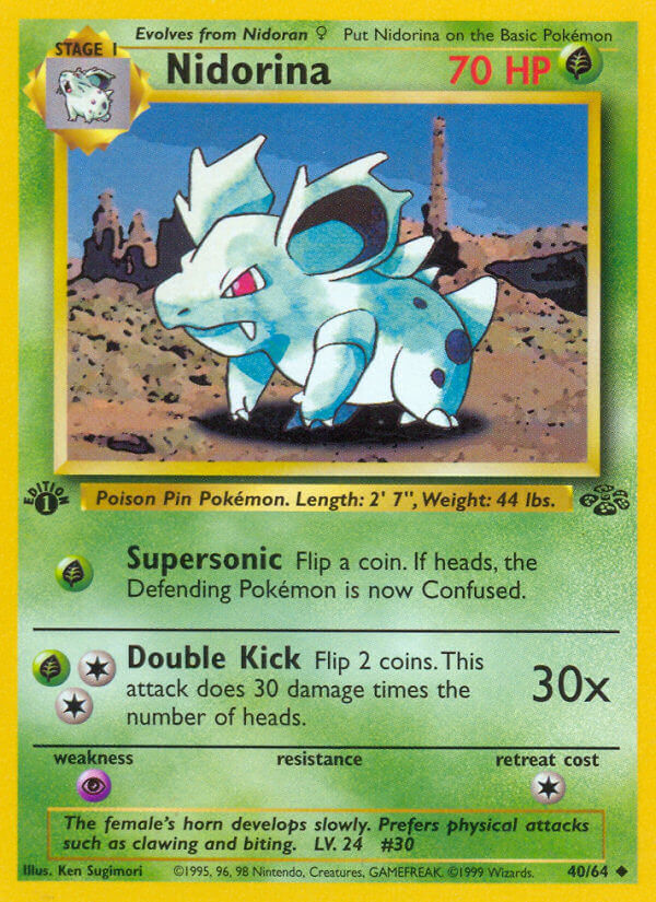 Nidorina | Jungle | Classic | 40/64 | New Mint | Uncommon