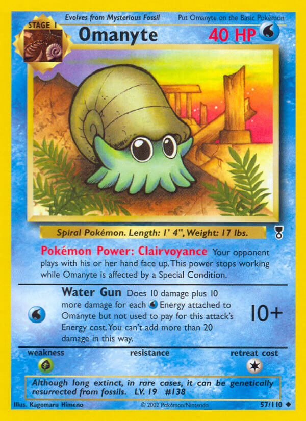 Omanyte | Legendary Collection | Other | 57/110 | New Mint | Uncommon