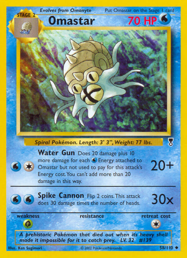 Omastar | Legendary Collection | Other | 58/110 | New Mint | Uncommon