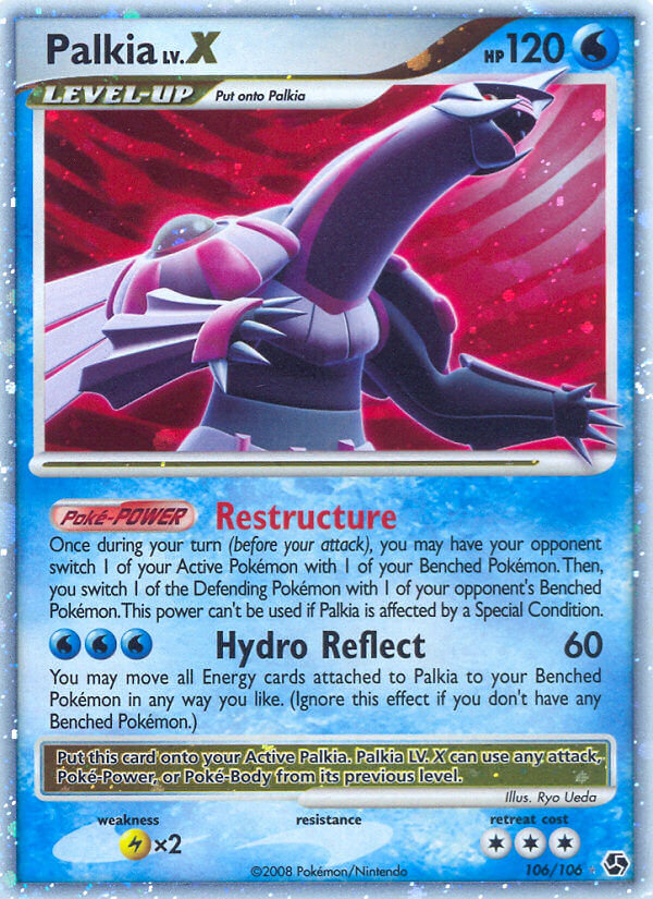 Palkia LV.X | Great Encounters | Diamond & Pearl | 106/106 | New Mint | Rare Holo LV.X