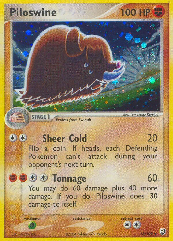 Piloswine | Team Rocket Returns | EX | 13/109 | New Mint | Rare Holo