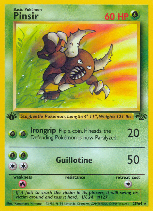 Pinsir | Jungle | Classic | 25/64 | New Mint | Rare