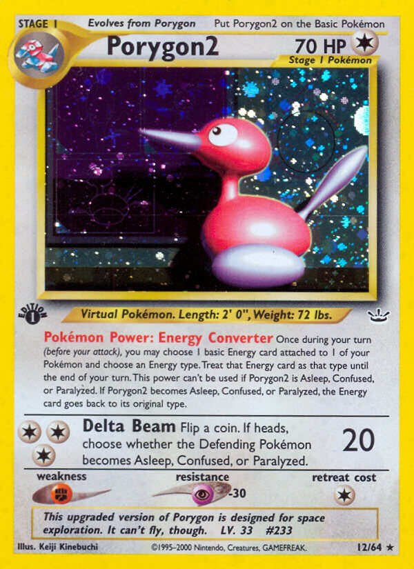 Porygon2 | Neo Revelation | Neo | 12/64 | New Mint | Rare Holo