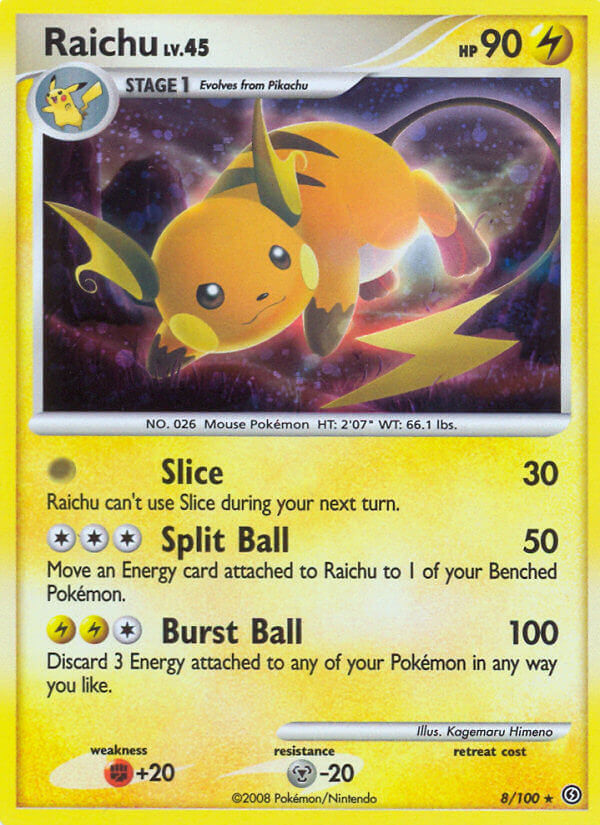 Raichu | Stormfront | Diamond & Pearl | 8/100 | New Mint | Rare Holo