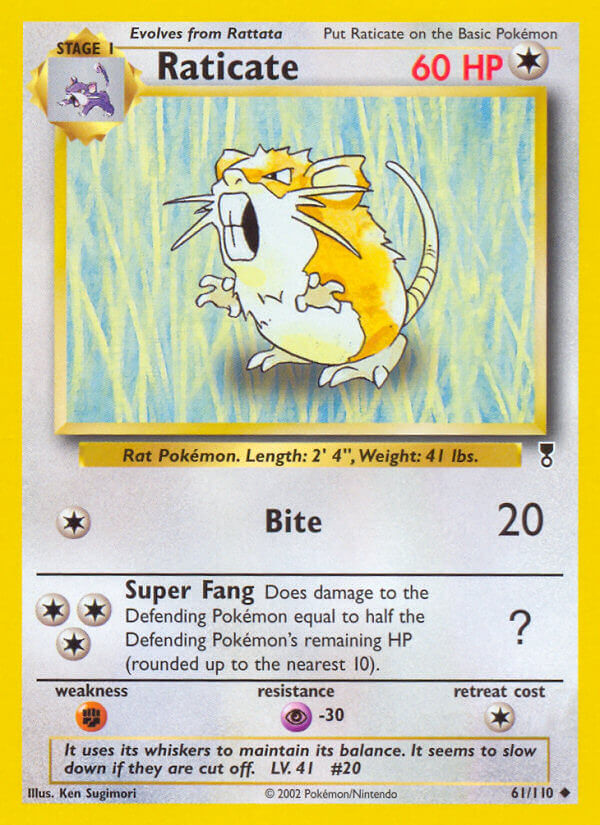 Raticate | Legendary Collection | Other | 61/110 | New Mint | Uncommon