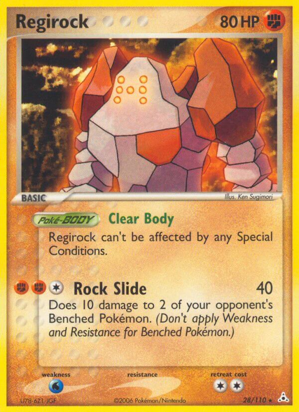 Regirock | Holon Phantoms | EX | 28/110 | New Mint | Rare