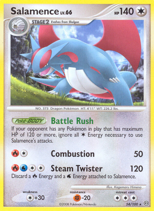 Salamence | Stormfront | Diamond & Pearl | 24/100 | New Mint | Rare