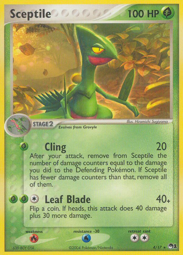 Sceptile | POP Series 1 | EX | 4/17 | New Mint | Rare