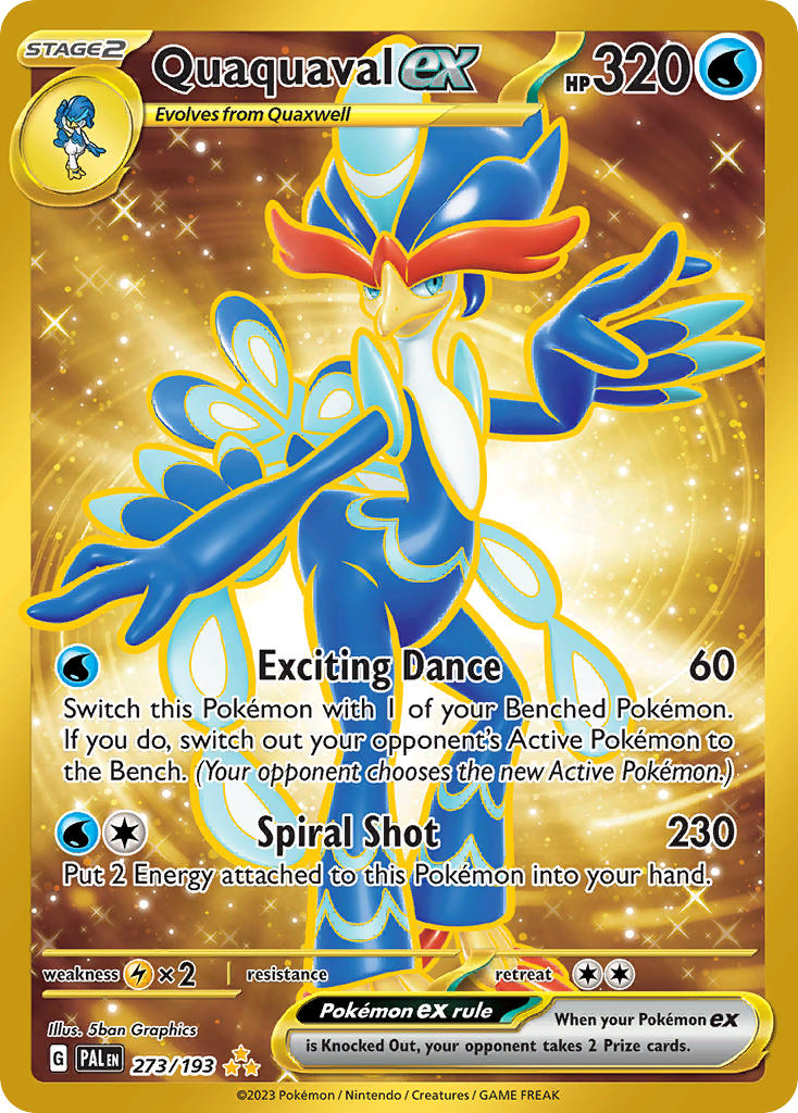 Quaquaval ex | Paldea Evolved | Scarlet & Violet | 273/193 | New Mint | Hyper Rare