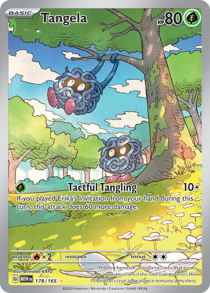 Tangela | 151 | Scarlet & Violet | 178/165 | New Mint | Illustration Rare