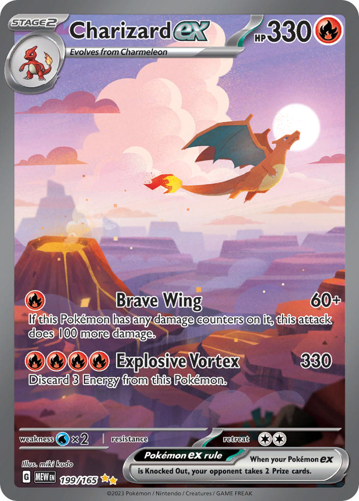 Charizard ex | 151 | Scarlet & Violet | 199/165 | New Mint | Special Illustration Rare