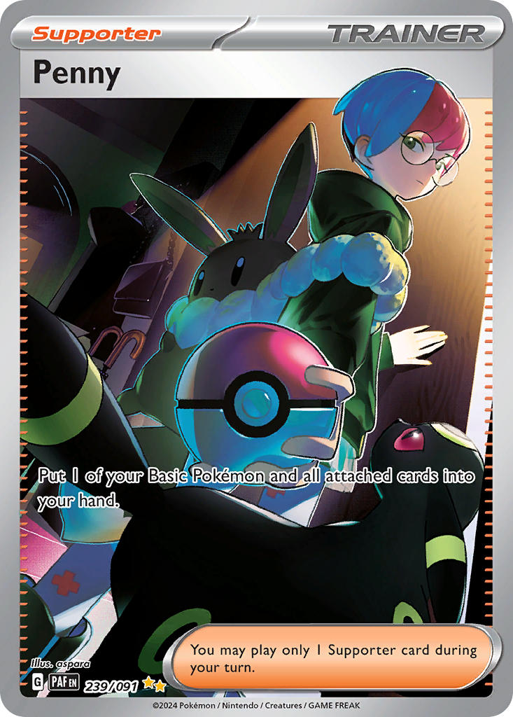 Penny | Paldean Fates | Scarlet & Violet | 239/91 | New Mint | Special Illustration Rare