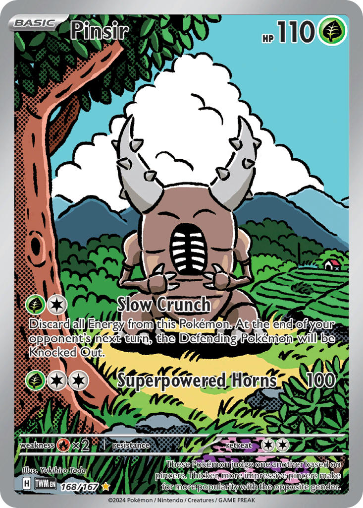 Pinsir | Twilight Masquerade | Scarlet & Violet | 168/167 | New Mint | Illustration Rare
