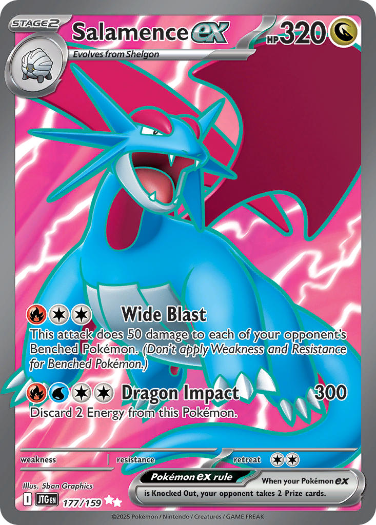 Salamence ex | Journey Together | Scarlet & Violet | 177/159 | New Mint | Ultra Rare