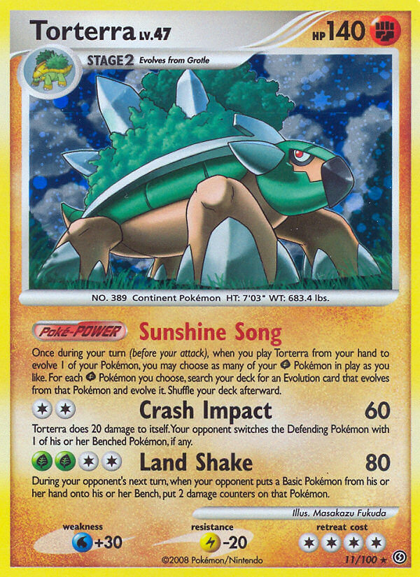 Torterra | Stormfront | Diamond & Pearl | 11/100 | New Mint | Rare Holo