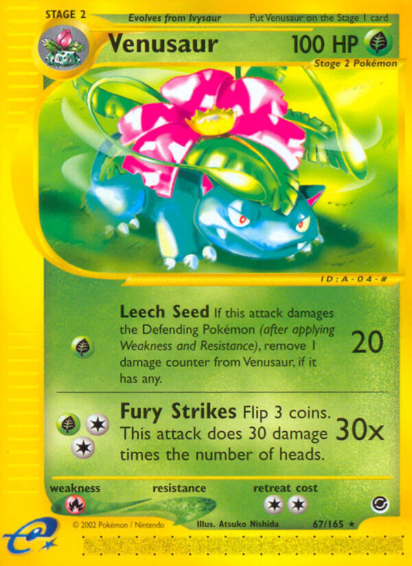 Venusaur | Expedition | E-Card | 67/165 | New Mint | Rare