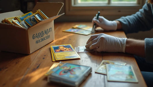 table full of pokemon cards displayed as an investment