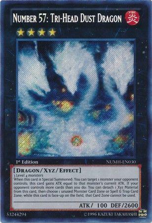 Number 57: Tri-Head Dust Dragon | Number Hunters | NUMH-EN030 | Secret Rare | 1st