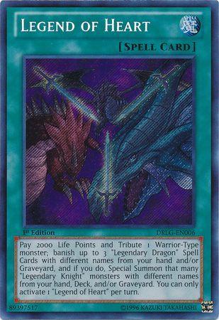 Legend of Heart | Dragons of Legend | DRLG-EN006 | Secret Rare | 1st