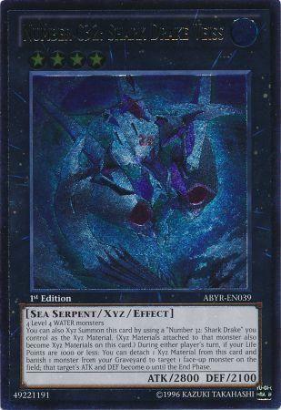 Number C32: Shark Drake Veiss | Abyss Rising | ABYR-EN039 | Ultra Rare | 1st