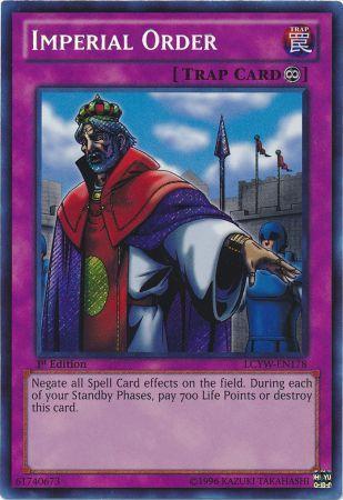 Imperial Order | Legendary Collection 3: Yugi's World Mega Pack | LCYW-EN178 | Secret Rare | 1st