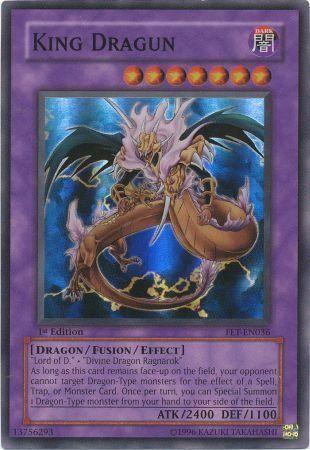 King Dragun | Flaming Eternity | FET-EN036 | Super Rare Ultimate Rare | 1st