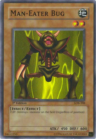 Man-Eater Bug | Legend of Blue Eyes White Dragon | LOB-108 | Super Rare | 1st