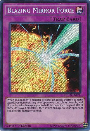 Blazing Mirror Force | Dimension of Chaos | DOCS-EN076 | Secret Rare | 1st