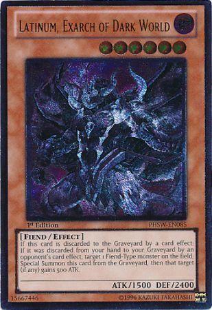 Latinum, Exarch of Dark World | Photon Shockwave | PHSW-EN085 | Ultimate Rare | 1st