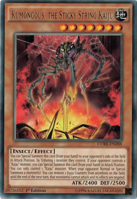 Kumongous, the Sticky String Kaiju | Clash of Rebellions | CORE-EN088 | Rare | 1st