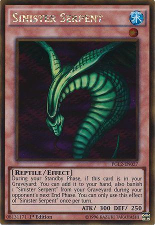 Sinister Serpent | Premium Gold: Return of the Bling | PGL2-EN027 | Gold Rare | 1st