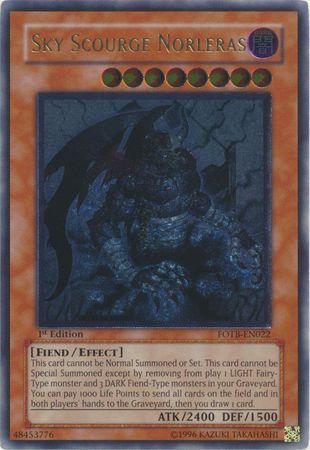 Sky Scourge Norleras | Force of the Breaker | FOTB-EN022 | Ultimate Rare | 1st