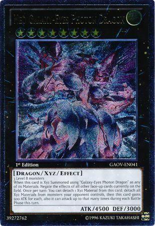 Neo Galaxy-Eyes Photon Dragon | Galactic Overlord | GAOV-EN041 | Ultimate Rare | 1st
