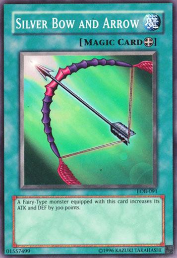 Silver Bow and Arrow | Legend of Blue Eyes White Dragon | LOB-091 | Short Print