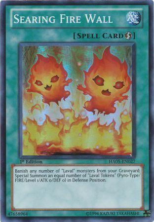 Searing Fire Wall | Hidden Arsenal 5: Steelswarm Invasion | HA05-EN027 | Super Rare | 1st