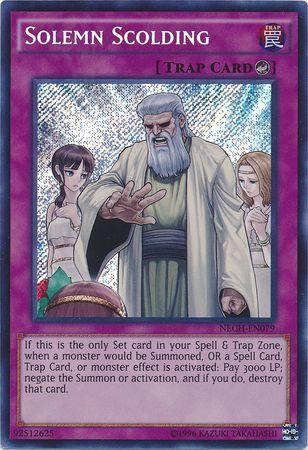 Solemn Scolding | The New Challengers | NECH-EN079 | Secret Rare