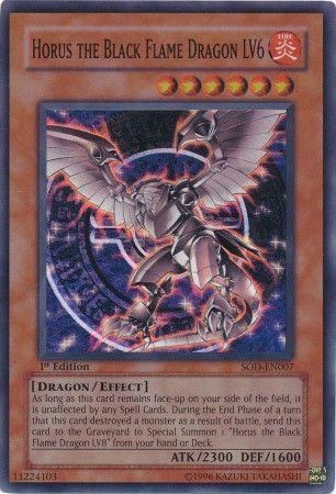Horus the Black Flame Dragon LV6 | Soul of the Duelist | SOD-EN007 | Super Rare Ultimate Rare | 1st