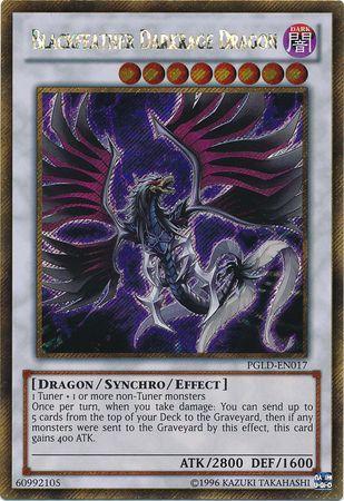 Blackfeather Darkrage Dragon | Premium Gold | PGLD-EN017 | Gold Secret Rare