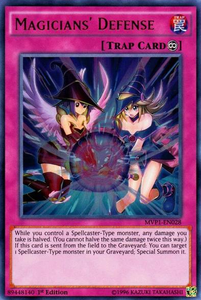 Magicians' Defense | Yu-Gi-Oh! The Dark Side of Dimensions Movie Pack | MVP1-EN028 | Ultra Rare | 1st