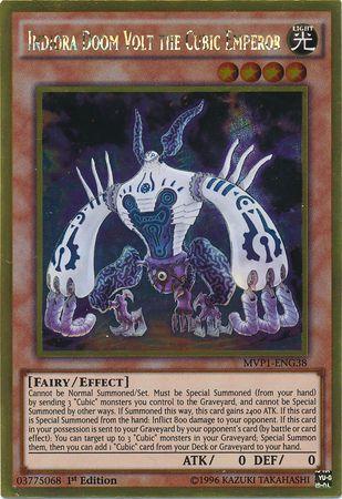Indiora Doom Volt the Cubic Emperor | Yu-Gi-Oh! The Dark Side of Dimensions Movie Pack | MVP1-ENG38 | Gold Rare | 1st