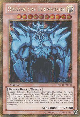 Obelisk the Tormentor | Premium Gold | PGLD-EN030 | Gold Secret Rare | 1st