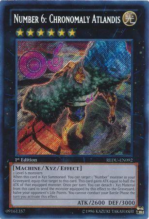 Number 6: Chronomaly Atlandis | Return of the Duelist | REDU-EN092 | Secret Rare | 1st
