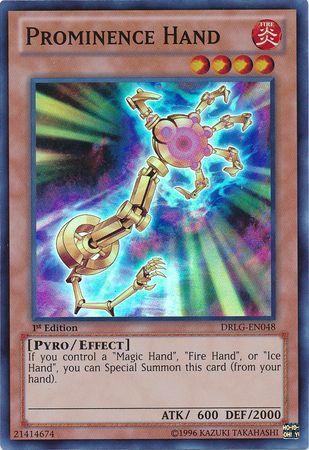 Prominence Hand | Dragons of Legend | DRLG-EN048 | Super Rare | 1st