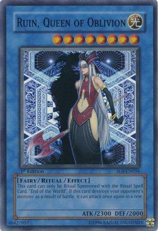 Ruin, Queen of Oblivion | Shadow of Infinity | SOI-EN034 | Super Rare Ultimate Rare | 1st