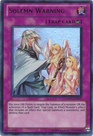 Solemn Warning | Duelist Revolution | DREV-EN077 | Ultra Rare