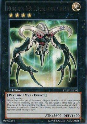 Number 69: Heraldry Crest | Lord of the Tachyon Galaxy | LTGY-EN092 | Rare | 1st
