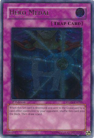 Hero Medal | Strike of Neos | STON-EN050 | Ultimate Rare | 1st