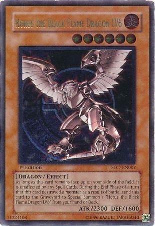 Horus the Black Flame Dragon LV6 | Soul of the Duelist | SOD-EN007 | Ultimate Rare | 1st