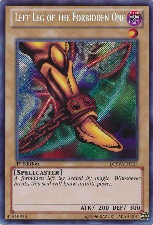 Left Leg of the Forbidden One | Legendary Collection 3: Yugi's World Mega Pack | LCYW-EN303 | Secret Rare | 1st